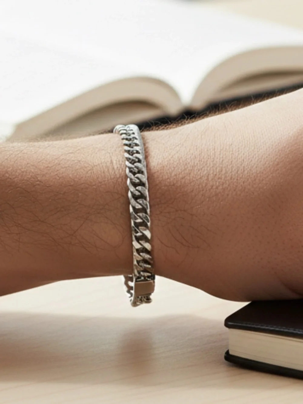 Mens Stainless Steel Chain Link Bracelet